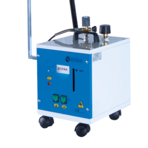 BATTISTELLA Atena Portable steam generator with wheels, with 4,5 L boiler, equipped with 350 W padded and heated steam brush