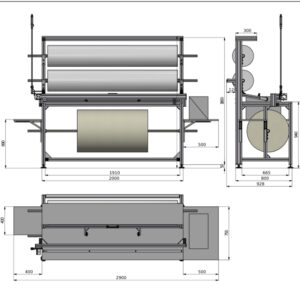 Rexel K2-0597 Foil Unwinding And Cutting Table