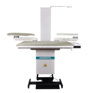 Naomoto Rectangular Ironing Table Mod. FBJ 130X80 CM With Universal Ironing Buck M-1720 And Sleeve Ironing Buck M-210N