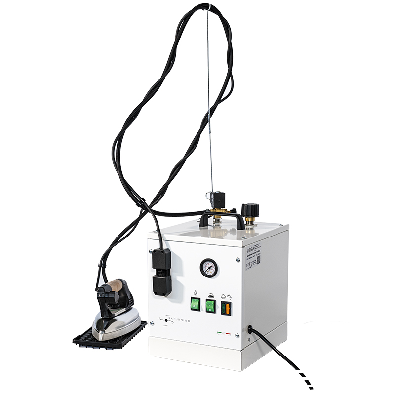 Battistella Saturnino Maxi Portable Steam Generator with 7L Stainless Steel boiler and EOS 800W Iron